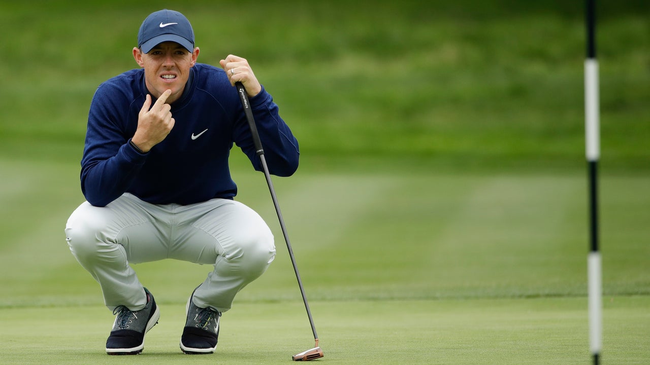 Johnson, Spieth and McIlroy spend day in neutral at US Open